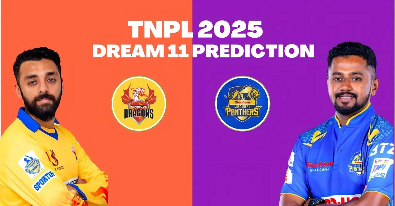 DD vs SNP, TNPL 2025: Match prediction, Dream 11 Team, Fantasy Tips and Pitch Report | Dindigul Dragon vs Siechem Madurai Panthers