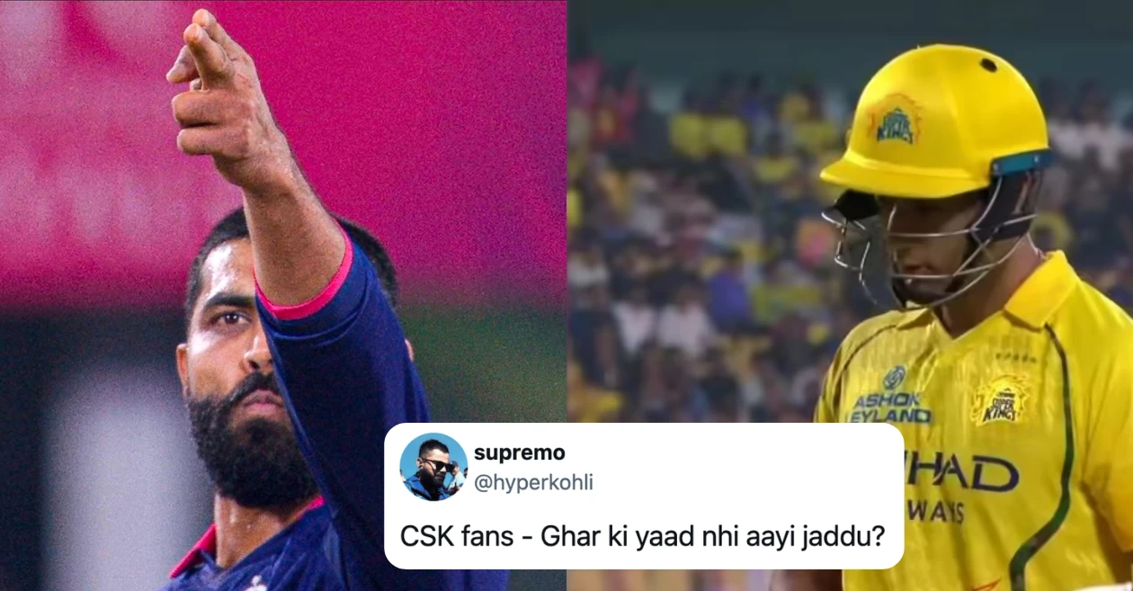 IPL 2026: “Didn’t miss home” – Ravindra Jadeja’s ‘gun’ celebration after dismissing Shivam Dubey gives rise to hilarious memes