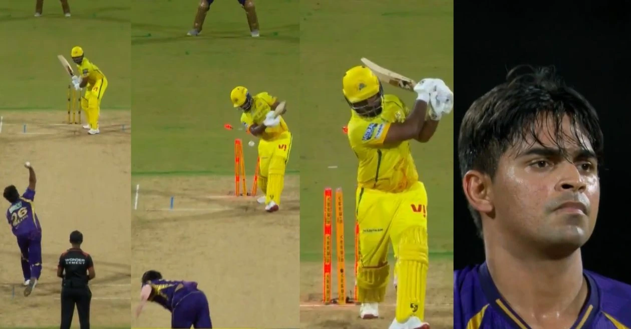 ipl 2026 [WATCH]: Kartik Tyagi bowls a brilliant spell to get rid of Sanju Samson during CSK vs KKR clash