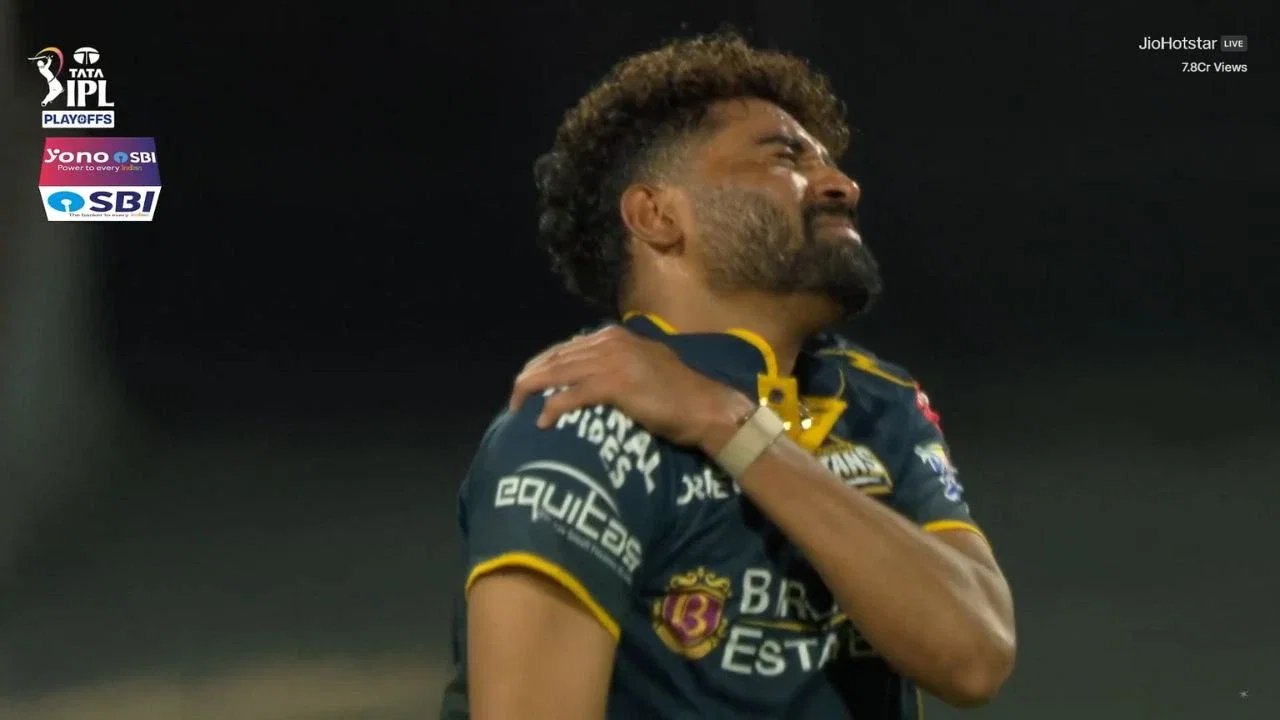 Mohammad Siraj out? GT pacer suffers serious shoulder injury during Qualifier 2 vs RR