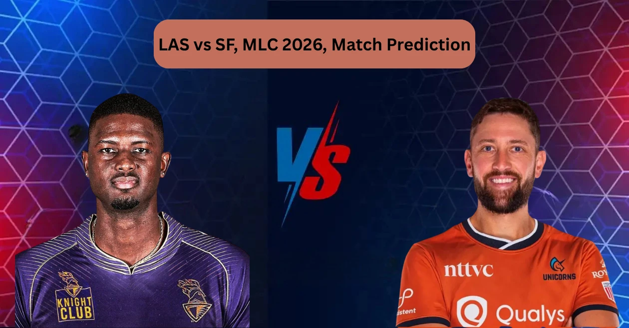 LAS vs SF, MLC 2026, Match Prediction: Who will play today’s game between Los Angeles Knight Riders and San Francisco Unicorns?