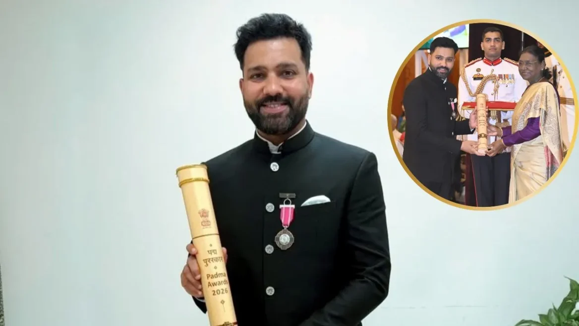 After receiving the Padma Shri award, Rohit Sharma has expressed his heartfelt gratitude on social media.