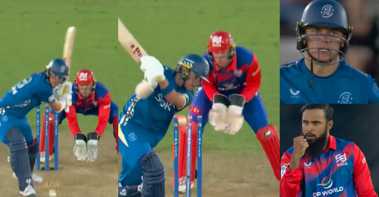 WATCH: Adil Rashid beats Sam Curran beautifully in The Hundred Men’s 2026 as MIL leaves SOB behind.